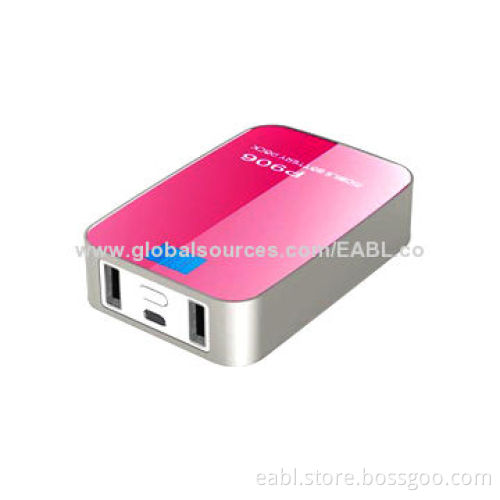 2013 Hot Gift 6,600mAh Mobile Power Bank for Cellphones/iPhone/Samsung/HTC, 5V/1A Input